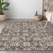 Homeroots 10' X 14' Brown Gray And Beige Floral Washable Indoor Outdoor Area Rug 595936 - alternate 7