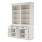 Homeroots 87" White Solid Wood Side Board with Hutch 397119 - alternate 7