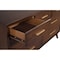 Homeroots 60" Walnut Solid Wood Seven Drawer Double Dresser 524122 - alternate 3