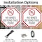 Signmission No Bikes Beyond This Point, 6 inch X 6 inch, Plastic Sign, 2PK OC-P-2PACK-6-75 - alternate 5