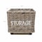 Happimess Yael Coastal Hand-Woven "STORAGE" Rattan Basket with Wheels and Handles, Kubu Gray BSK1001A - alternate 8