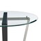 Homeroots 48" Clear And Black Glass And Iron Sled Base Round Top Dining Table 569433 - alternate 8