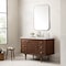 James Martin Vanities Amberly 48'' S Vanity, Mid-Century Walnut w/ Ethereal Noctis Top w/FreePower Wireless Charger 670-V48-WLT-FENC - alternate 9