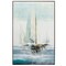 Homeroots 24" X 36" Brown Frame Quiet Boats 365453 - alternate 1
