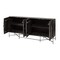 Homeroots 72in Black Solid Wood Sideboard with Four Doors 380241 - alternate 4