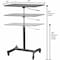 Victor Technology Mobile Adj. Stand, Black, 44in H x 22in L DC500 - alternate 11