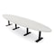 Skutchi Designs 14ft Oval Conference Table With Power | Harmony Series | 12 Person Meeting Room Table HAR-OVL-48X168-T.BK-K458-NA - alternate 1