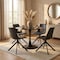 Leisuremod Bristol Round MDF Dining Table - Pedestal Base Kitchen Table, Modern Style BTBL-B35BLMT - alternate 7