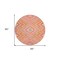 Homeroots 8' Coral Pink And Ivory Round Tribal Washable Indoor Outdoor Area Rug 598114 - alternate 6