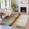 Homeroots 10' X 14' Rust And Beige Abstract Washable Indoor Outdoor Area Rug 630482 - alternate 5