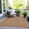Homeroots 8' X 10' Copper And Beige Geometric Washable Indoor Outdoor Area Rug 594500 - alternate 7