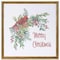 Homeroots Merry Christmas Cardinal Gold Framed Wall Art 634747 - alternate 3