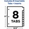 Avery reg Office Essentials Insertable Dividers, Assorted AVE11467 - alternate 2