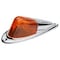 Grote Lighting Deluxe Die-Cast Cab Marker Light - Amber Acrylic Lens, Chrome Zinc Housing, Triangular 45333 - alternate 3