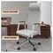 Leisuremod Aleen High-Back Office Chair in Upholstered Leather and Iron Frame with Swivel and Tilt, White AOT19WL - alternate 6