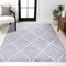 Jonathan Y Cole Minimalist Diamond Trellis Light Gray/White 4 ft. x 6 ft. Area Rug SEU102G-4 - alternate 1
