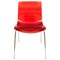 Leisuremod Astor Water Ripple Design Dining Chair, Transparent Red, 2PK AC20TR2 - alternate 8