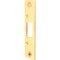 Defender Security Deadbolt Strike, 4-7/8 in L, 1-1/8 in W, Steel, Brass E2432 - alternate 3