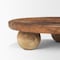 Homeroots 12in Brown Solid Wood Hand Finished Round Vanity Tray 731283 - alternate 3