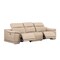 Homeroots 107" Beige Top Grain Leather Reclining USB Sofa 643695 - alternate 6