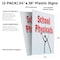Signmission School Physicals, Plastic Signs Only 24 Inch x 36 Inch, Corrugated Plastic, 2PK CSB-2436-2PACK-School Physicals - alternate 2