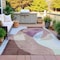 Homeroots 10' X 14' Brown And Taupe Abstract Washable Indoor Outdoor Area Rug 630446 - alternate 5