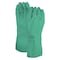 Ansell SOLVEX 37175 CHEMICAL-RESISTANT GLOVES, 10, NITRILE, GREEN, FLOCKED COTTON 37-175-10 - alternate 1