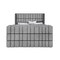 Global Furniture Usa Contemporary Isabella Grey King Bed Group ISABELLA-GREY-KBG - alternate 7