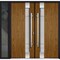 Vdomdoors Steel Double Doors Deux 1713 Natural Oak Black Sidelight Exterior Window Stainless Inserts Single M DEUX1713DEXD-OAKB-RH-W72+16 x H80 - alternate 5