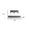 Homeroots Dark Gray Faux Leather Queen Bed Frame 486089 - alternate 5