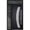 Vdomdoors Steel Door Deux 6500 Black Sidelight and Transom Window Stainless Inserts Single Modern Painted-W36 DEUX6500EXD-BLK-W36+16 x H80+16-Left-hand Inswing - alternate 4