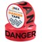 Jrex Safety Danger Tape Roll - 3 Mil - 1000 Ft x 3 Inch Wide Each - Red, 2PK PDT-JR-3M-2PK - alternate 1