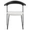Leisuremod Lyra Collection Modern Chair in Black back and White Seat, 2PK LCBL-41OW2 - alternate 6