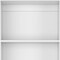 Homeroots Set of Three White Wood Twelve Tier Modular Bookcase with Two Doors, 3PK 546626 - alternate 4