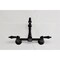 Kingston Brass Two-Handle Wall Mount Bridge Kitchen Faucet, Matte Black KS2440AL - alternate 5