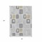 Homeroots 5' X 8' Gray Silver And Gold Geometric Washable Indoor Outdoor Area Rug 616809 - alternate 7