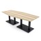 Skutchi Designs Hexagon Conference Table With Power Unit, 48 in W, 96 in L, Brown HAR-HEX.IR-48X96-DOU.BK-K525-NA - alternate 1