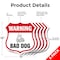 Signmission Dog Warning Shield Sign Bad Dog, 12 inch X 12 inch, Aluminum Metal Sign, 5PK SHI-A-5Pack-12-377 - alternate 6