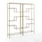 Crosley Sloane 2-Piece Etagere Bookcase Set KF13051GL - alternate 1