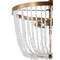 Jonathan Y Georgian 15" Stone/Metal LED Flush Mount, Antique Gold / White JYL9021A - alternate 6