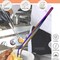 A2Z Scilab Culinary Tweezers, Blunt Serrated Jaws, 12 Inch Multicolor Curved, Stainless Steel Tongs A2Z-ZR1039 - alternate 3