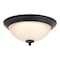 Boston Harbor CEIL LT LED FLUSH MT MBLK 13IN, 2PK OG24004 - alternate 1