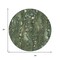 Homeroots 8' Fern Green And Beige Round Abstract Washable Indoor Outdoor Area Rug 631175 - alternate 4