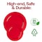 Smarty Had A Party 10.25" Solid Red Holiday Round Disposable Plastic Dinner Plates (120 Plates), 120PK 110R-CASE - alternate 9