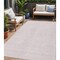 Homeroots 5' X 8' Pink And Ivory Abstract Washable Indoor Outdoor Area Rug 594954 - alternate 1