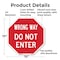 Signmission Wrong Way Do Not Enter, 10 Inch X 10 Inch, Aluminum Metal Signs OC-A-10-345 - alternate 4