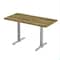 Correll Rectangle Cafe Table W/ T-Base, 48 in W, 30 in L, 29 in H, Particleboard Top, Colonial Hickory STT3048-53-98-53 - alternate 1