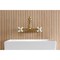Kingston Brass Double-Handle Wall Mount Bathroom Faucet, Brushed Brass KS7257PX - alternate 3