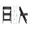 Flash Furniture Hercules Tucker Black Lightweight Foldable Chairs, Removable Black Vinyl Padded Seats, 2PK 2-LE-L-1M-BK-GG - alternate 7