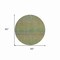 Homeroots 8' Fern Green Round Striped Washable Indoor Outdoor Area Rug 608809 - alternate 9